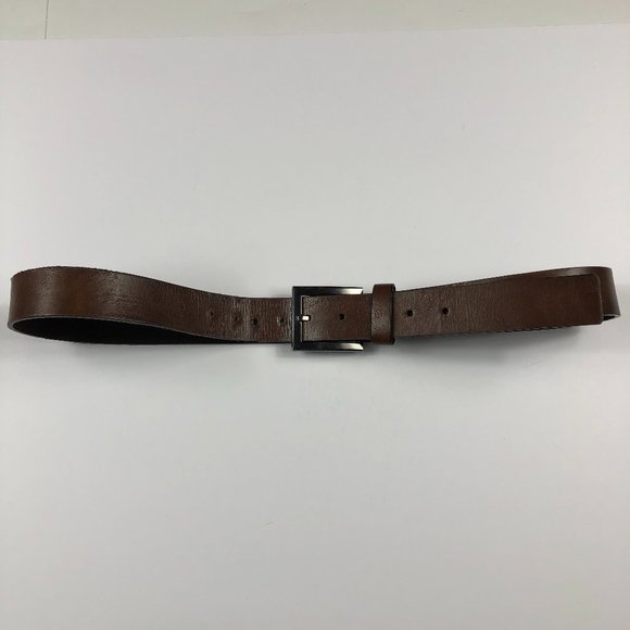 Kenneth Cole Reaction BIE Brown Genuine Leather Belt Cowboy Southwestern - Picture 1 of 13